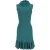 Alaïa Jacquard mini-jurk met col in turquoise viscose