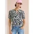 Cecil Dames Shirt met gespleten hals met print in Groen