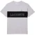 Lacoste Heren T-shirt van dik katoen met kleurblokken en getailleerde pasvorm (Grijs)