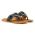 Tower Footwear Wide Vamp Toepost Dames Zwarte Sandalen