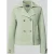 WHITE LABEL Dubbelrijige jack met mouwriempjes