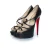 Christian Louboutin Zwarte Mademoi platform pump