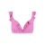 Beachlife voorgevormde beugel bikinitop met lurex en ruches roze