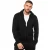 Enzo | Hoodie met rits voor heren – zwart
