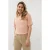 EsQualo Sweater S/slve Stripes Lurex Light Apricot