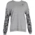Love Moschino Rib-gebreide Sweater met Ronde Hals in Grijze Wol