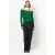 Dante6 Wave Asymmetric Knitted Sweater Radiant Green