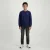 Cars oversized sweater met backprint – marineblauw