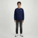 Cars oversized sweater met backprint – marineblauw