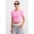 Dames Slim Fit Crop Crew Neck T-shirt