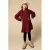 LOOXS little gebloemde midi jurk rood