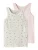 NAME IT Onderhemd  lichtgrijs / groen / rosa