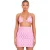 Missy Empire Dames-minirok met ruitjespatroon en getailleerde pasvorm (Roze)