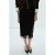 Mango imitatieleren midi rok – zwart