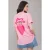 TRENDYOLMİLLA Dames Donkerblauw Grafisch Kort Oversized T-shirts