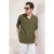 TRENDYOL MAN Heren Kaki Effen Kort Oversized Poloshirts