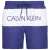 Calvin Klein herenbadpak met trekkoord en volledig afgewerkte boorden.