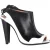 Roland Mouret Damier Slingback Enkellaarsjes in Zwart Leer