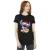 Disney Dames/Dames Lilo And Stitch Kerstmis Liefde Koekje Katoenen Vriendje T-shirt (Zwart)
