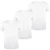 Donnay Effen T-shirt met ronde hals voor heren (set van 3) (Wit)