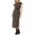 Scotch & Soda Tie Front Dress Military Olive Animal