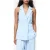 French Connection Sleek Tailored Halterneck Suit Waistcoat Cashmere Blue