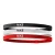 Nike Hoofdband in gemengde breedte (set van 3) (Zwart/Rood/Wit)