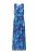 COMMA Jurk  beige / navy / royal blue/koningsblauw