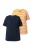 Ulla Popken Shirt  marine / geel / wit