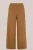 WE Fashion – Dames wide leg pantalon met structuur – Curve – Regular fit – Lichtbruin – Viscose – Plus Size