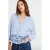 Cache Cache gestreepte blouse met ruches – blauw