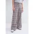 Summum Woman Trousers Orange Check Prints