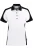 HAKRO Dames Poloshirt wit/zwart, Tweekleurig