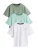 smALLSAINTS Shirt  groen / mintgroen / wit