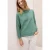 Cecil Dames Shirt met structuur en trechtervormige hals in Groen
