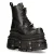 New Rock metalen zwart leren militaire laarzen – MILI083CCT-C4