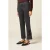 Oltre Cropped Wide Jeans In Denim With Decorative Patch Black