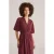 WE Fashion midi jurk donkerrood