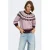 ONLY gebreide trui met print – lichtroze/donkerrood/ecru