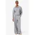 Lacoste wide leg broek met logo – grijs