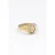 Notre-V Sieraden Ring Round Strass Goudkleurig