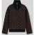 Tommy Hilfiger Schipperstrui met halve rits van scheerwol