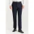 Heren marineblauwe kostuumbroek Prince of Wales formele broek