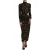 Bloemenprint Mesh Midi Jurk Met Uitsnijding