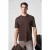 Geribbeld T-shirt met ronde hals