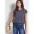 Street One Dames Blouse met gesmokte zoom in Blauw