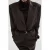 Mango regular blazer met krijtstreep donkerbruin