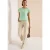 Cecil Dames Shirt met korte mouwen en rimpels in Groen