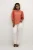 Blouse met korte mouwen A-shape Hot Coral