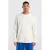 America Today relaxed fit longsleeve met backprint – ecru
